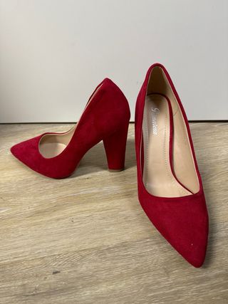 Zapato tacon Rojos