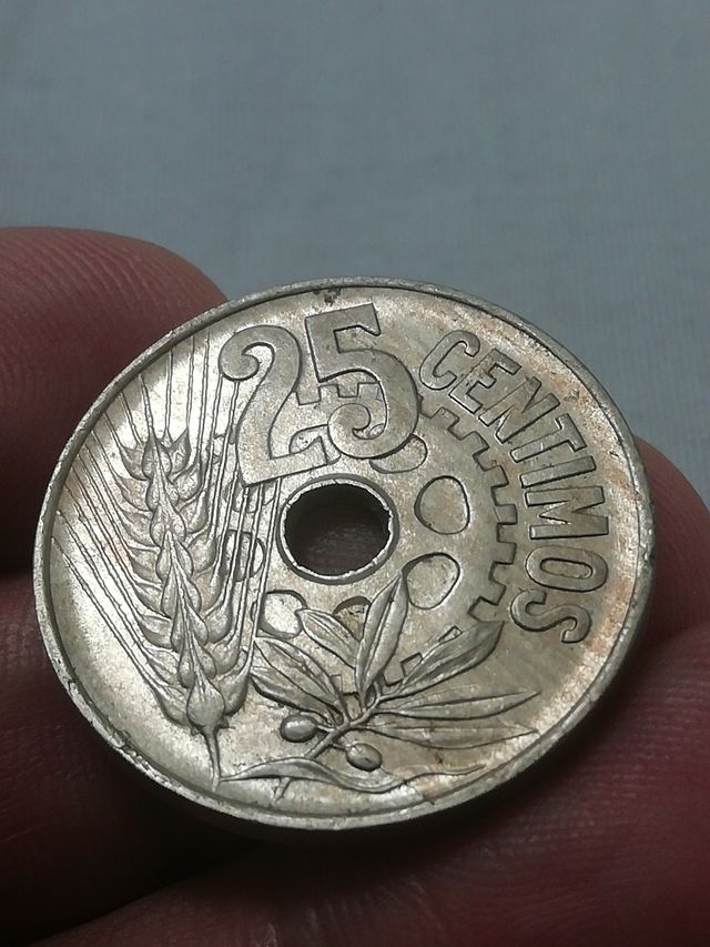 25 céntimos 1934 Sin Circular