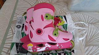 Patines línea 30-32 y funda sillin bici