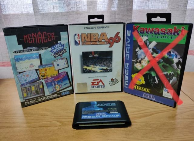 3 jogos Mega Drive