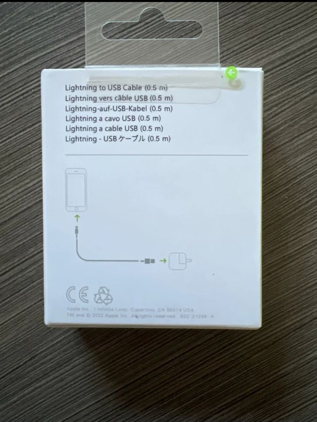 Cable cargador original Apple