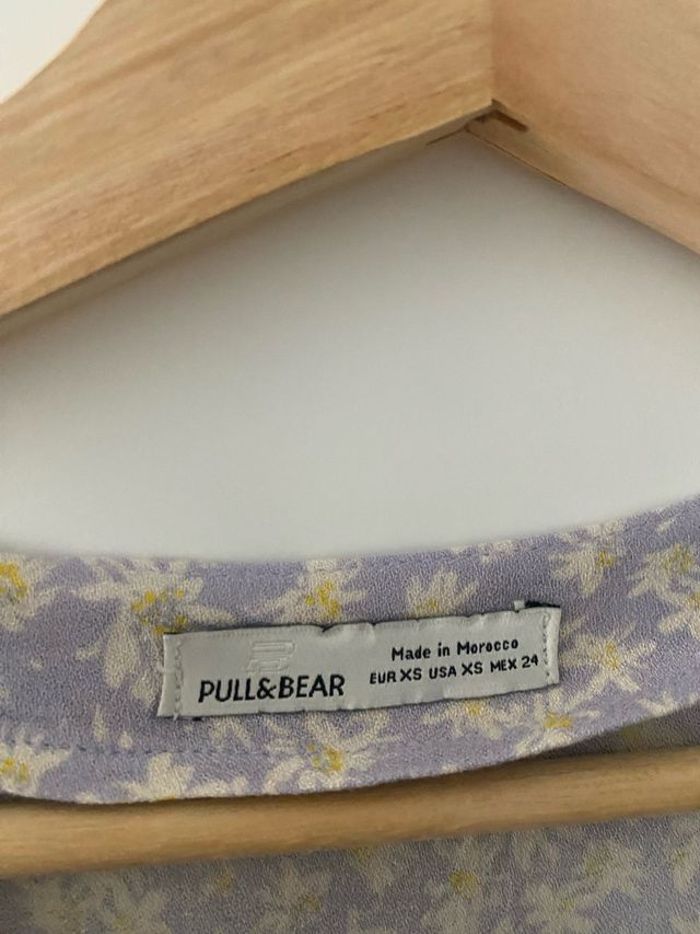 Vestido color lila de Pull & Bear