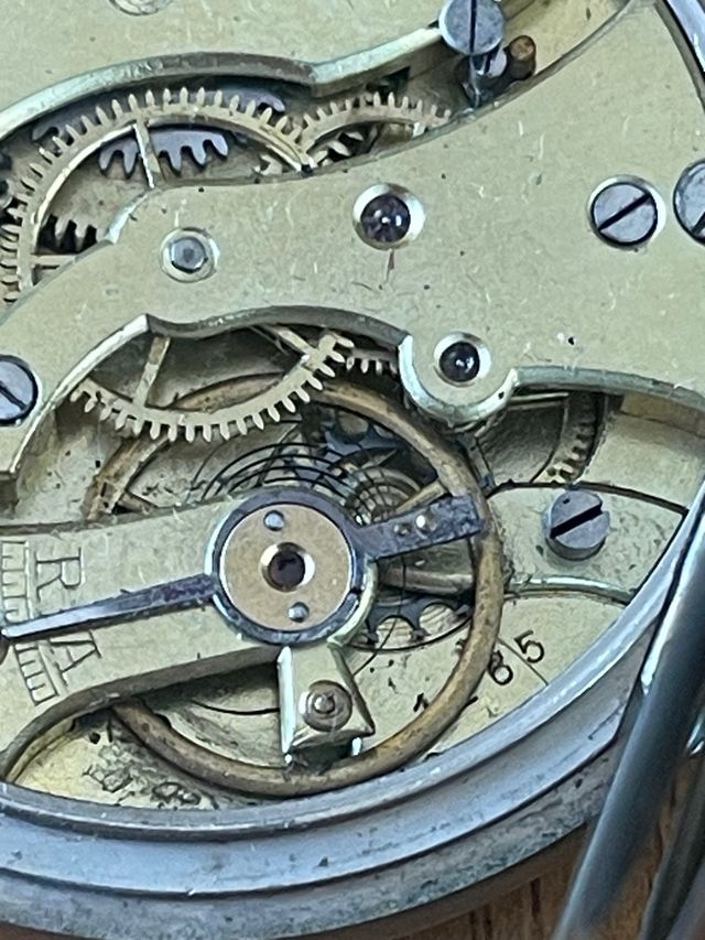 Antiguo reloj de bolsillo 1905 grande 45 mm