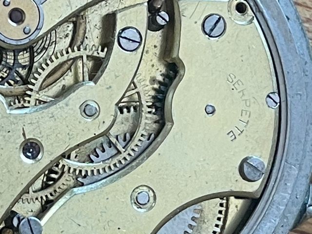 Antiguo reloj de bolsillo 1905 grande 45 mm