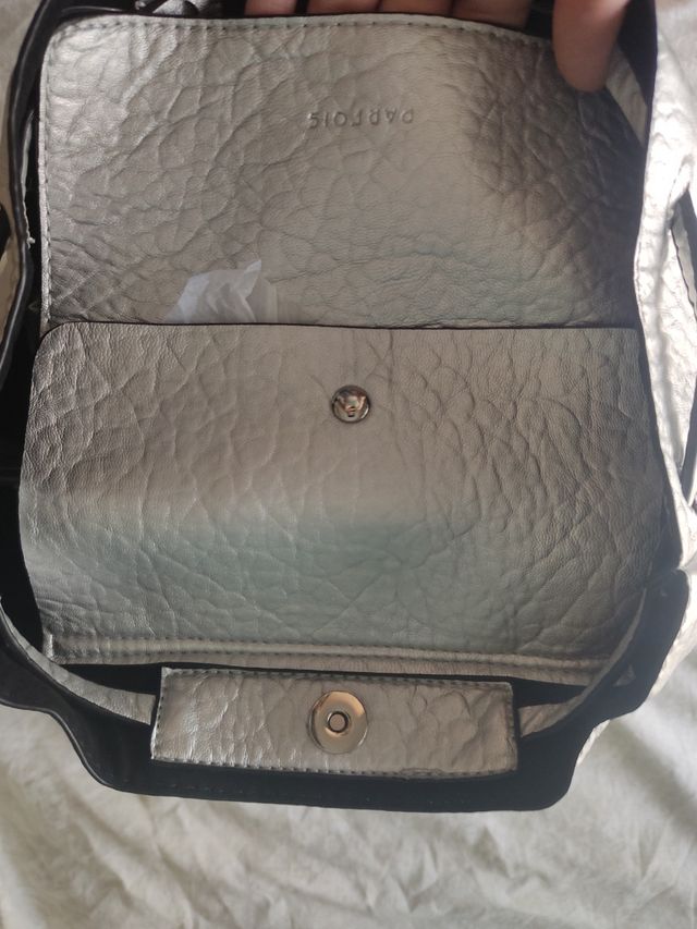 Bolso mochila plateada parfois