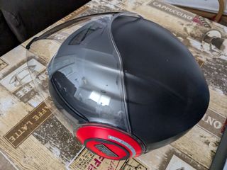 Casco Jet AGV Fluid Pix Negro Rojo
