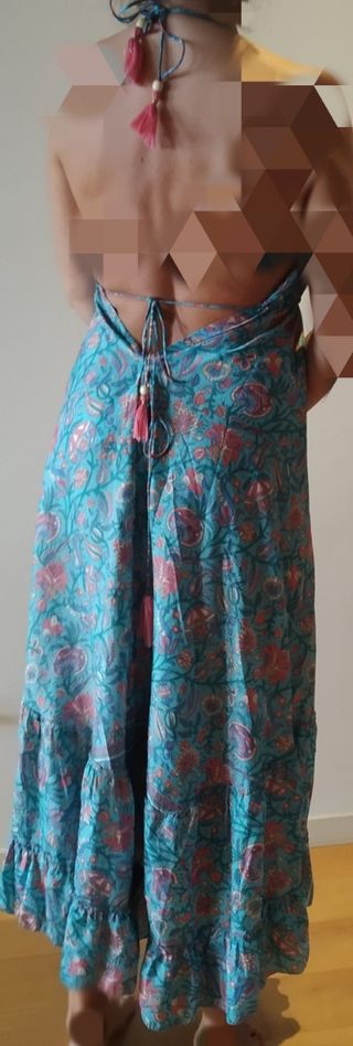 Vestido largo estilo boho