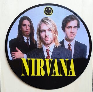 Vinile 33 giri da parete omaggio ai Nirvana