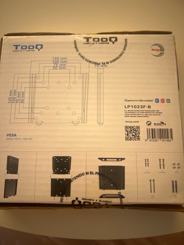 Soporte de pared para pantallas