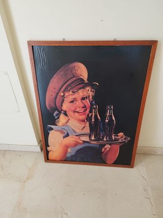 Cuadro antiguo de Coca Cola 