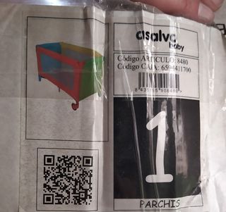 Cuna de viaje Asalvo Baby modelo Parchis
