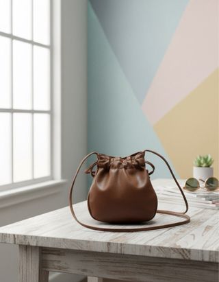 Bolso marrón Atmosphere mujer bandolera saco lazo