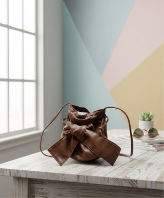 Bolso marrón Atmosphere mujer bandolera saco lazo