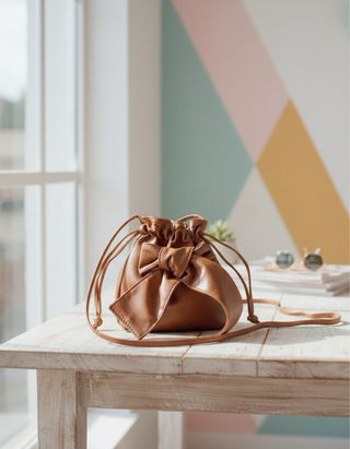 Bolso marrón Atmosphere mujer bandolera saco lazo