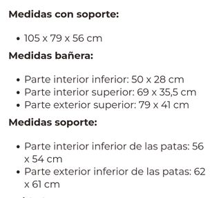 Bañera con patas Luma