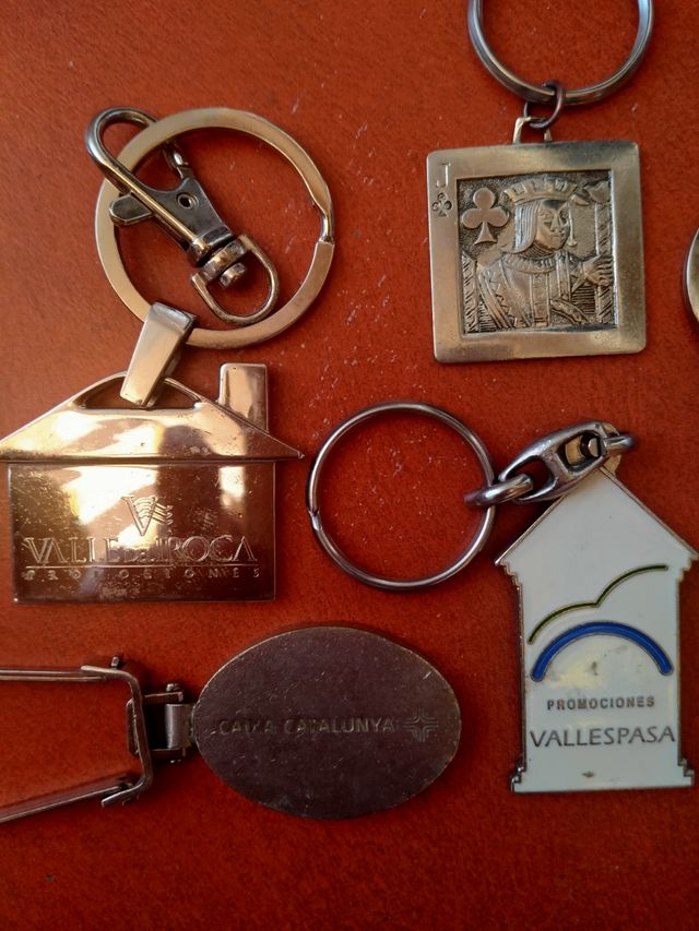 Llaveros de publicidad antiguos