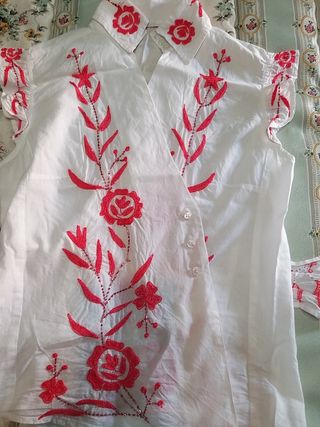 Blusa boho bordada