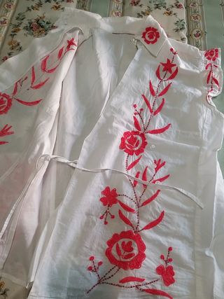 Blusa boho bordada