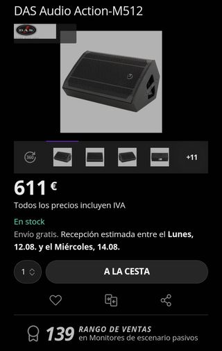 Monitores das action 512 pasivos