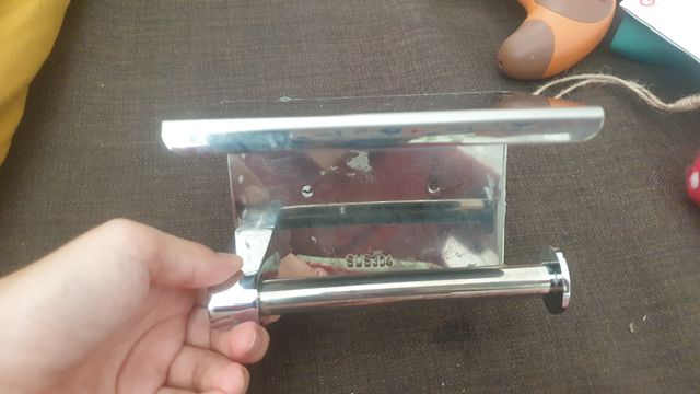 Soporte rollo vater baño papel higienico