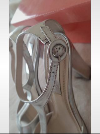 Sandalias plata
