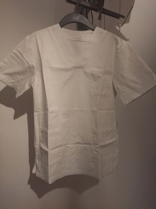 Uniforme sanitario blanco unisex