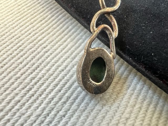 Orecchini pendenti artigianali argento