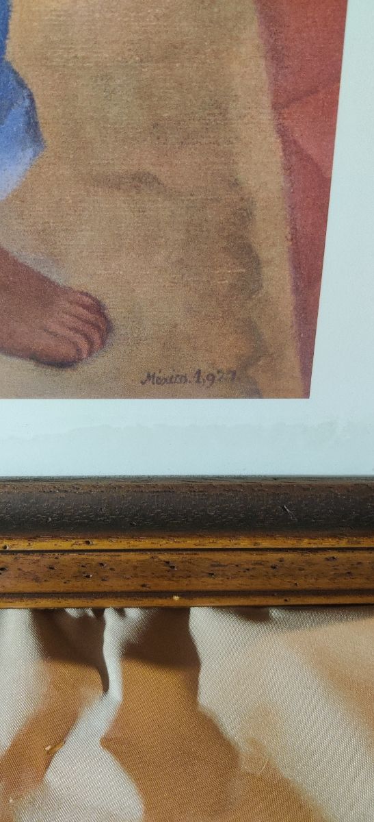 Lámina enmarcada de Diego Rivera