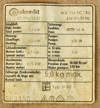 Motor lavadora Bauknecht