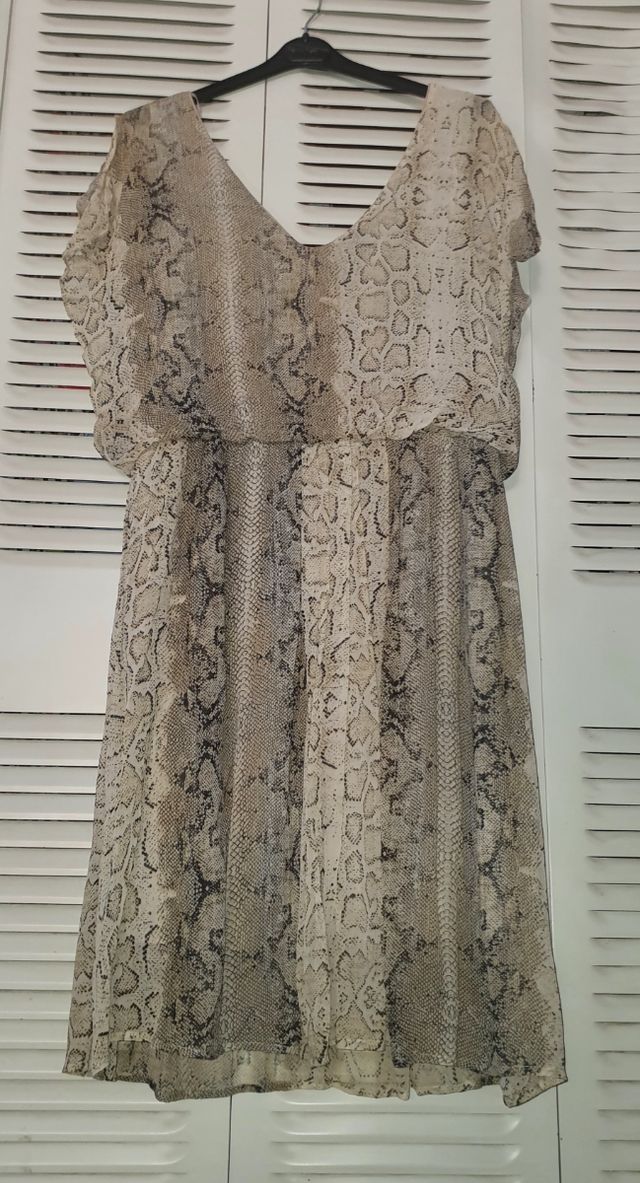 Vestido Print Animal Cortefiel Talla M