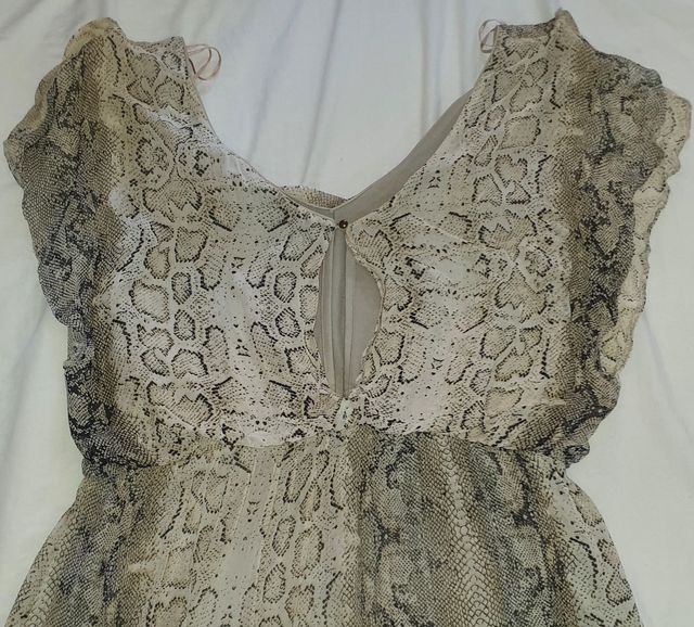 Vestido Print Animal Cortefiel Talla M