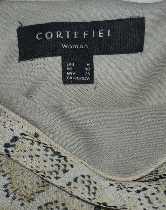 Vestido Print Animal Cortefiel Talla M