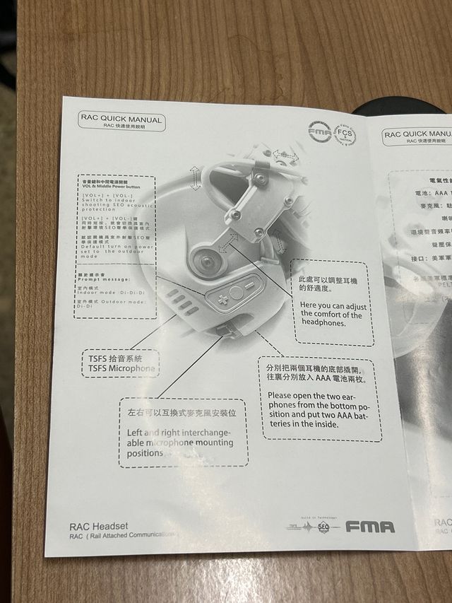 Auriculares tácticos RAC.