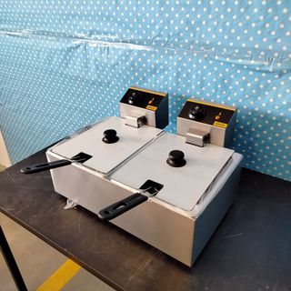 🦐​【LU】Freidora Eléctrica Doble (5+5 Lts)
