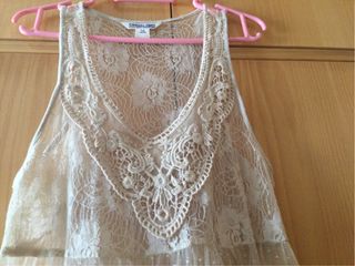 Top, mini vestido , encaje de tul. Sin estrenar. 