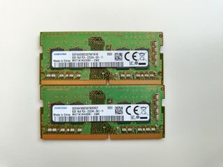 2 MEMORIAS RAM SAMSUNG 8GB (16GB) DDR4 3200 1Rx8 de Segunda mano