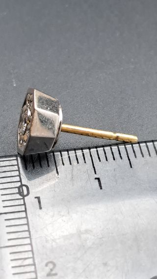 Pendientes de oro 18K con diamantes brillantes