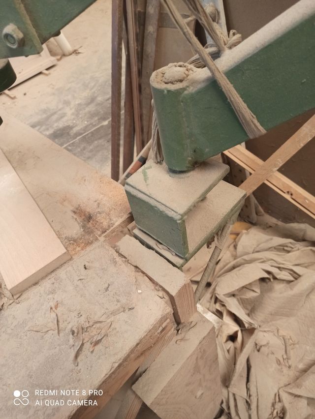 Brazo lijador y taladro