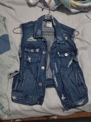 Chaleco y camisa nudo vaquero 