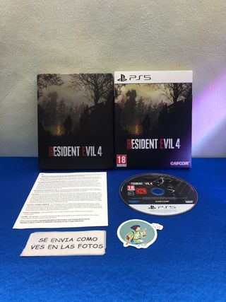 🇪🇸 JUEGO PS5 RESIDENT EVIL 4 STEEL BOOK