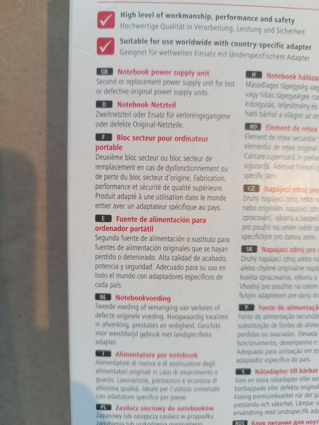 CARGADOR PORTATIL UNIVERSAL HAMA 45 W