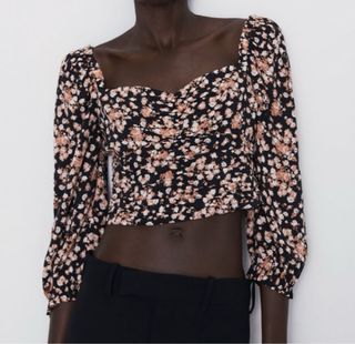 Blusa flores Zara