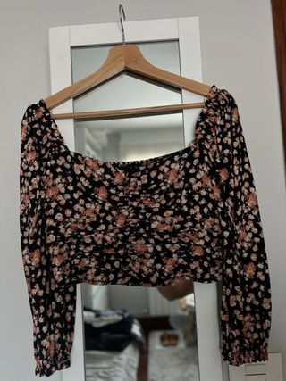 Blusa flores Zara
