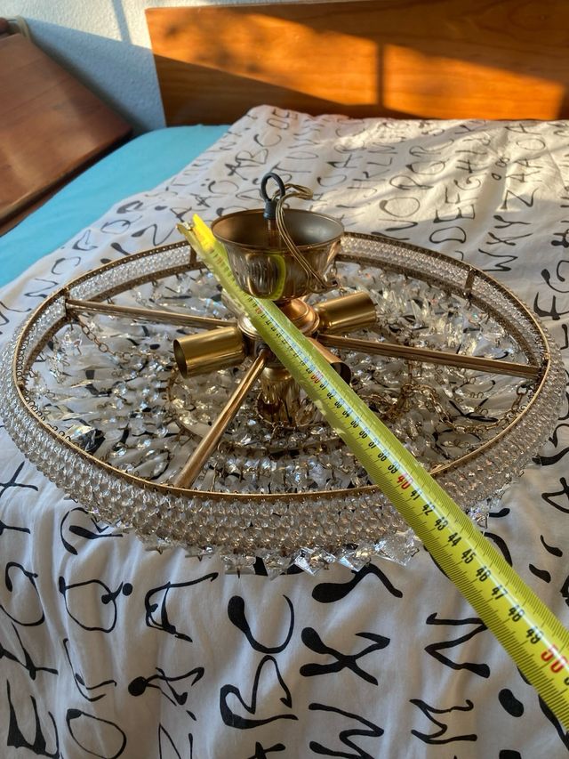 Grande lampada in cristallo