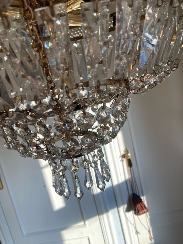 Lámpara de cristal grande