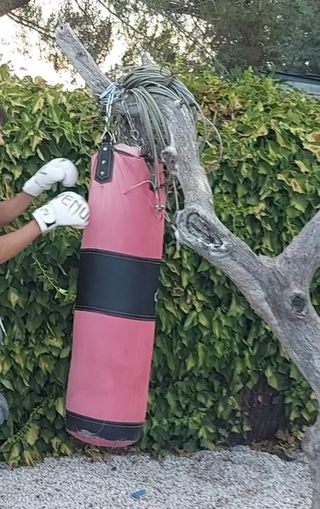 SACO BOXEO DE COLGAR RELLENO DE CORCHO GRANULADO