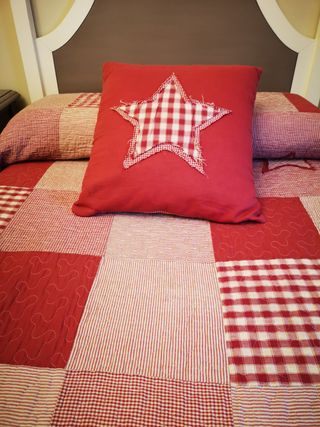 Colcha patchwork cama de 90