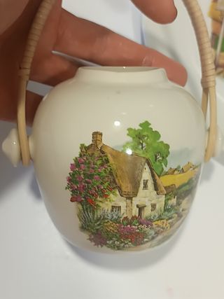 Conjunto ingles plato y tarro