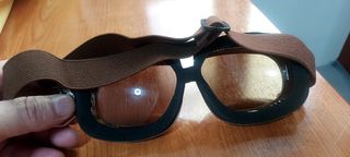 Gafas moto estilo retro vintage.