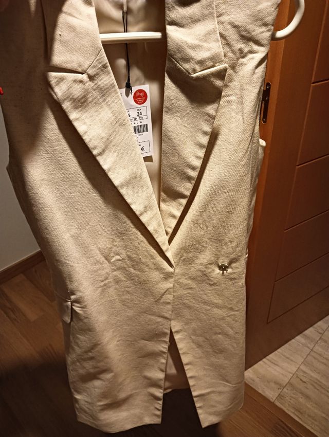 Vestido/ chaleco largo nuevo con etiquet